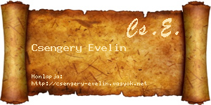 Csengery Evelin névjegykártya